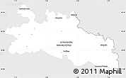 Silver Style Simple Map of Pamiers, single color outside