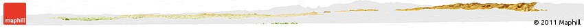 Physical Horizon Map of Rodez, single color outside
