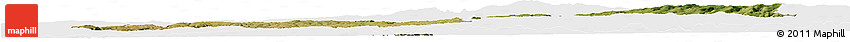 Satellite Horizon Map of Rodez, single color outside