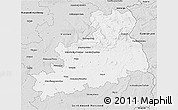 Silver Style 3D Map of Bourges