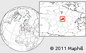 Blank Location Map of Bourges
