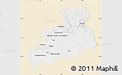 Classic Style Map of Bourges, single color outside