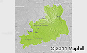 Physical Map of Bourges, lighten, desaturated