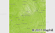 Physical Map of Bourges