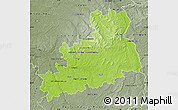 Physical Map of Bourges, semi-desaturated