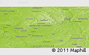 Physical Panoramic Map of Bourges