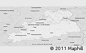 Silver Style Panoramic Map of Bourges