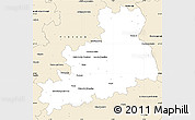 Classic Style Simple Map of Bourges