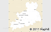 Classic Style Simple Map of Bourges, single color outside
