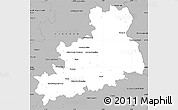 Gray Simple Map of Bourges