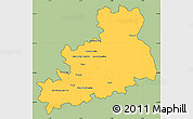 Savanna Style Simple Map of Bourges, cropped outside