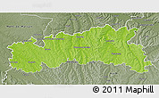 Physical 3D Map of Condom, semi-desaturated