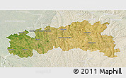 Satellite 3D Map of Condom, lighten