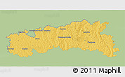 Savanna Style 3D Map of Condom, single color outside