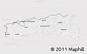 Silver Style 3D Map of Condom, single color outside