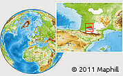 Physical Location Map of Condom, highlighted parent region, highlighted grandparent region