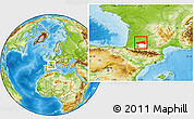 Physical Location Map of Condom, highlighted parent region