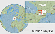 Savanna Style Location Map of Condom, highlighted parent region, highlighted grandparent region, hill shading