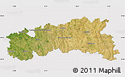 Satellite Map of Condom, cropped outside