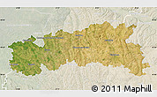 Satellite Map of Condom, lighten