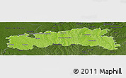 Physical Panoramic Map of Condom, darken