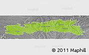 Physical Panoramic Map of Condom, desaturated