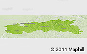 Physical Panoramic Map of Condom, lighten