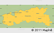 Savanna Style Simple Map of Condom, single color outside