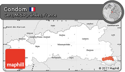 Silver Style Simple Map of Condom