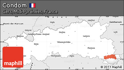 Silver Style Simple Map of Condom