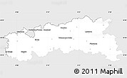 Silver Style Simple Map of Condom, single color outside