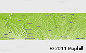 Physical Panoramic Map of Mirande
