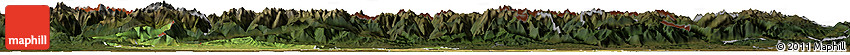 Satellite Horizon Map of Haute-Garonne, darken