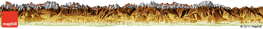 Physical Horizon Map of Bagneres-de-Bigorre