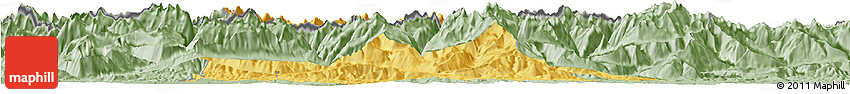 Savanna Style Horizon Map of Bagneres-de-Bigorre