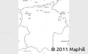 Blank Simple Map of Bagneres-de-Bigorre