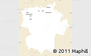 Classic Style Simple Map of Bagneres-de-Bigorre, single color outside