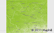 Physical 3D Map of Indre