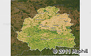 Satellite 3D Map of Indre, darken
