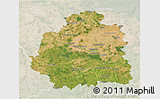 Satellite 3D Map of Indre, lighten
