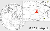 Blank Location Map of Châteauroux