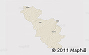 Shaded Relief 3D Map of Issoudun, single color outside