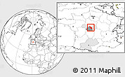 Blank Location Map of Issoudun, highlighted parent region, highlighted grandparent region