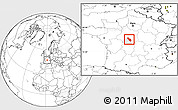 Blank Location Map of Issoudun, highlighted parent region