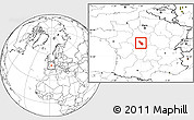 Blank Location Map of Issoudun