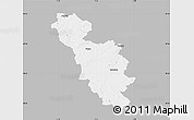 Gray Map of Issoudun, single color outside