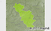 Physical Map of Issoudun, semi-desaturated