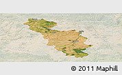 Satellite Panoramic Map of Issoudun, lighten
