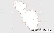 Classic Style Simple Map of Issoudun, cropped outside