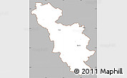 Gray Simple Map of Issoudun, cropped outside